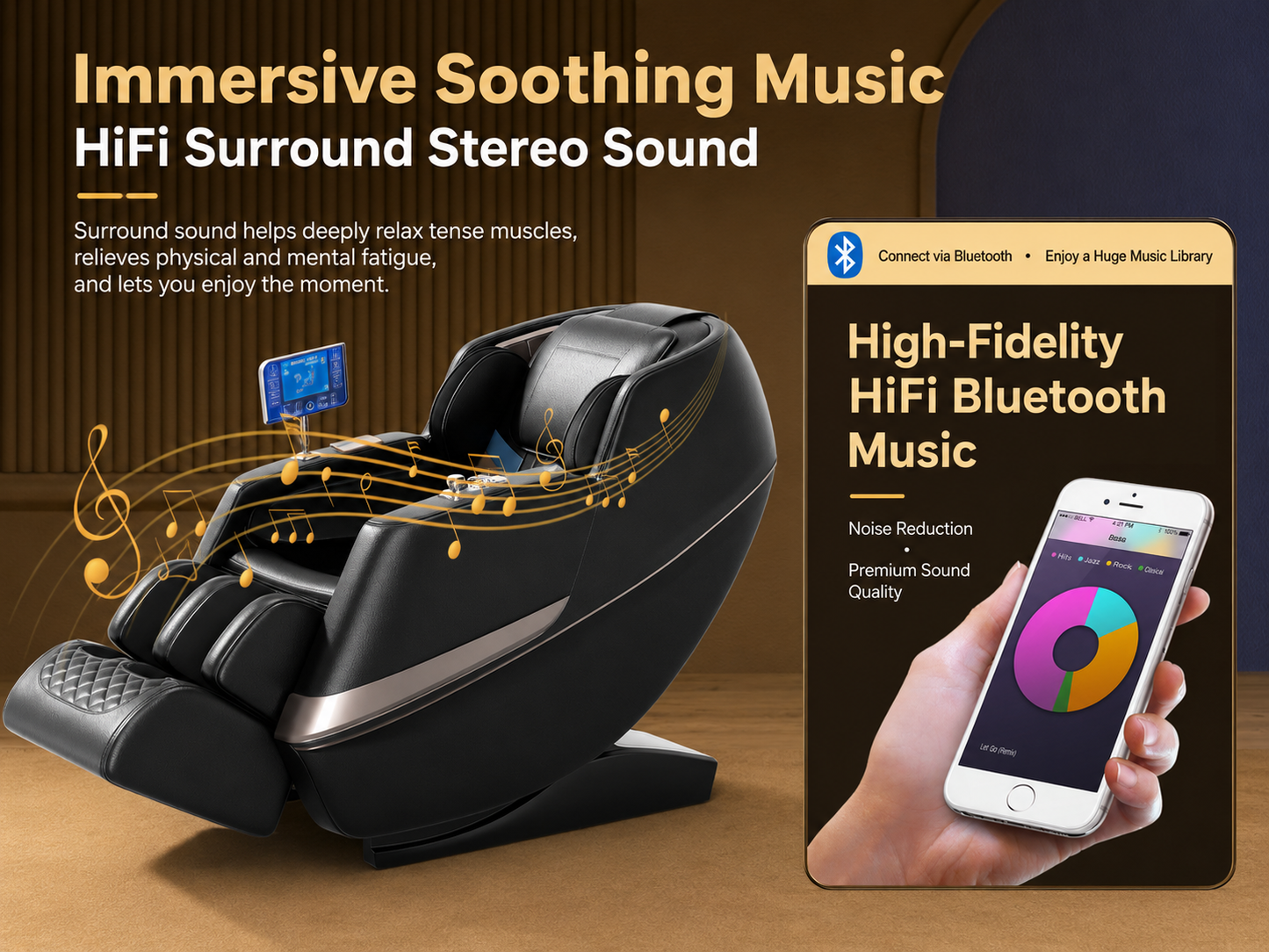 Full Body Massage Chair 4D Zero Gravity SL-Track