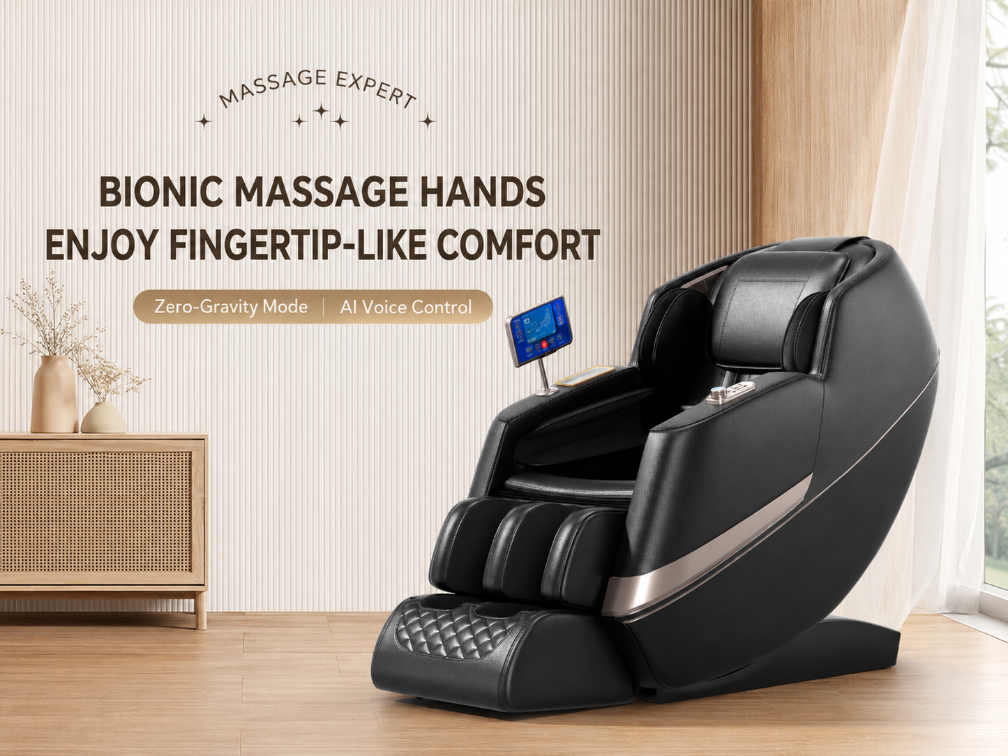 Full Body Massage Chair 4D Zero Gravity SL-Track