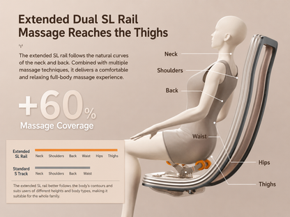 Full Body Massage Chair 4D Zero Gravity SL-Track