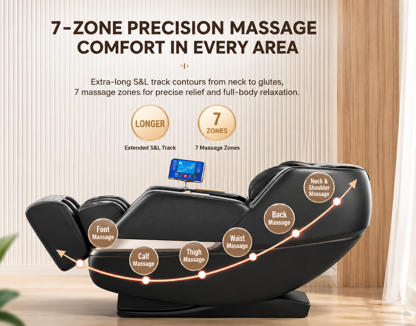 Full Body Massage Chair 4D Zero Gravity SL-Track