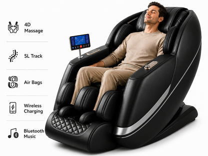 Full Body Massage Chair 4D Zero Gravity SL-Track