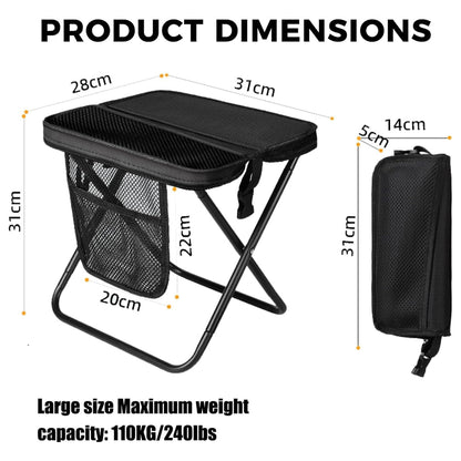 Collapsible Backpack Stool Portable Camping Chair