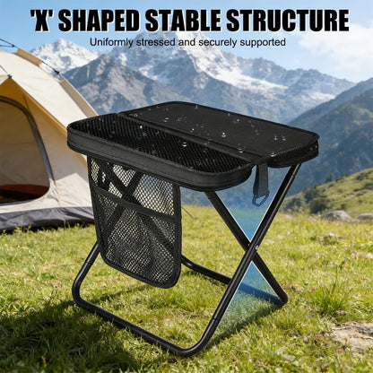 Collapsible Backpack Stool Portable Camping Chair
