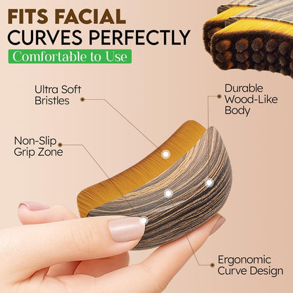 2 Pack Facial Lymphatic Massage Brushes Face Brush Contouring Detox Tools
