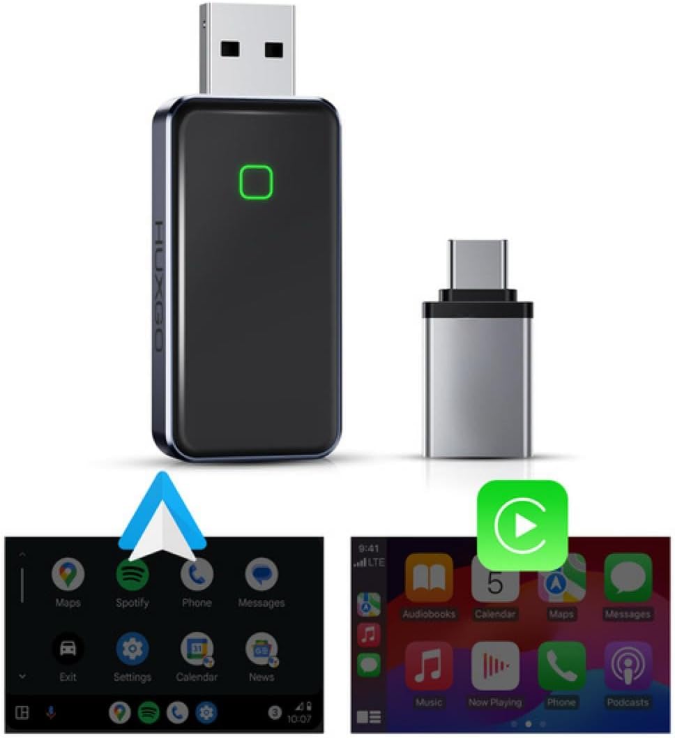 2 in 1 Wireless CarPlay Android Auto Adapter