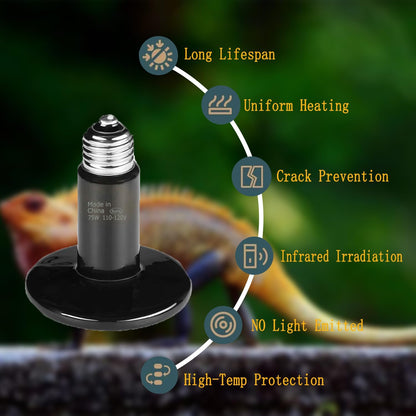 Reptile Light Ceramic Heat Lamp 50W