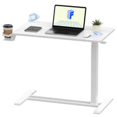 Overbed Bedside Table with Pneumatic Height Adjustment