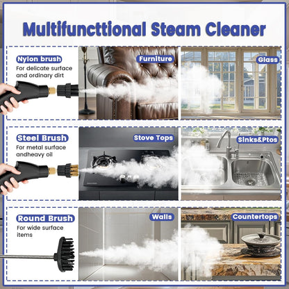 Handheld 2500W Steam Cleaner High Temperature Pressurized