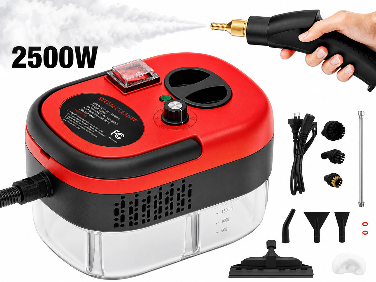 Handheld 2500W Steam Cleaner High Temperature Pressurized