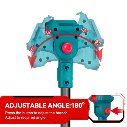 Cordless Chainsaw – 6-Inch 21V Brushless Mini Chainsaw with 1.4m–3m Extension Pole and 2 Batteries