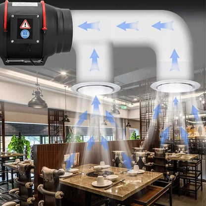 Inline Duct Fan Fan with Controller - 6 Inch