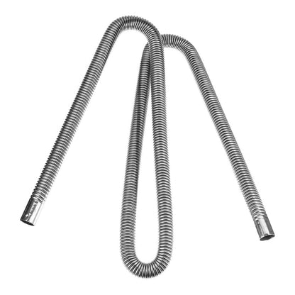 Diesel Heater Accessories – 100cm Stainless Steel Exhaust Muffler & Air Intake Kit (25mm)