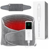 Electric Hot Heated Pad Blanket – Adjustable Heating Pad Belt with 9 Temperatures, 4 Timer Settings and Overheating Protection