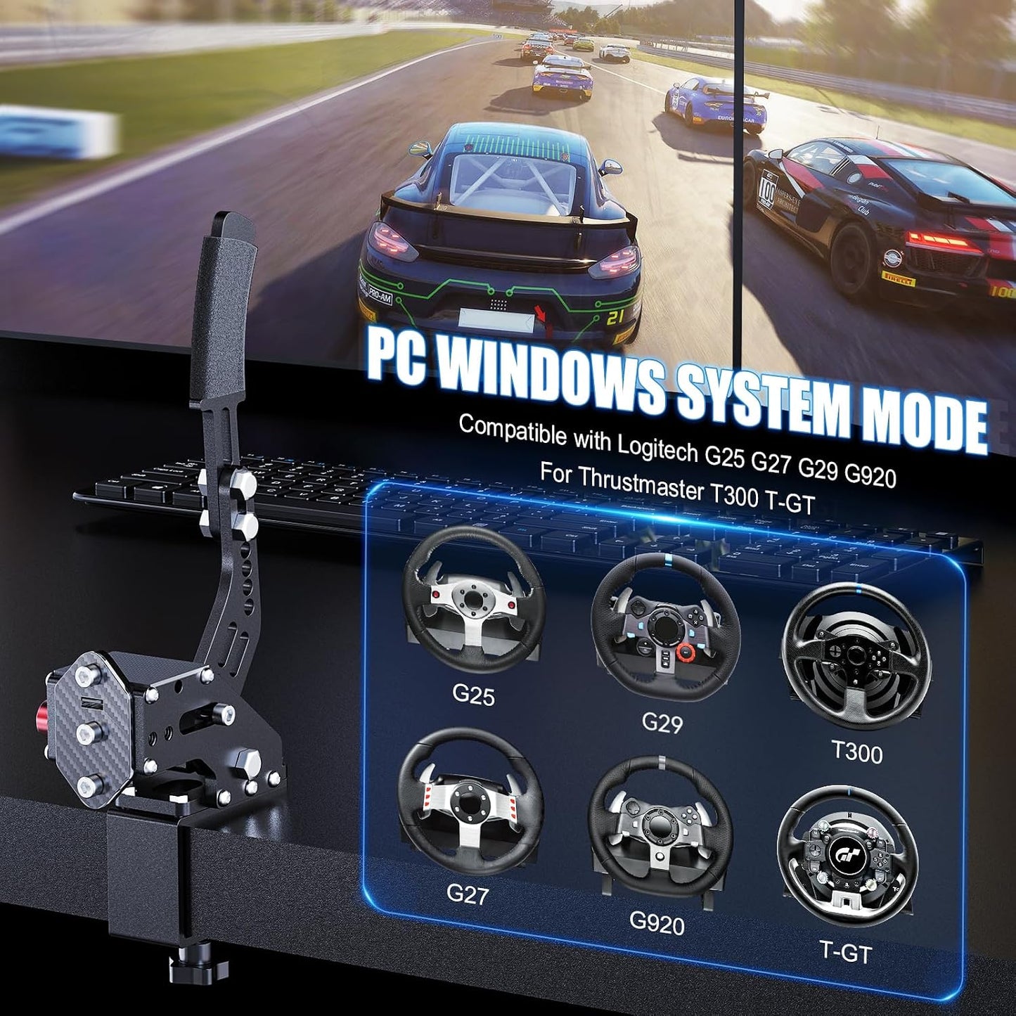 USB Handbrake Simulate Linear Racing Game Handbrake Support Logitech Wheel