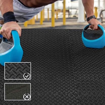 EVA Interlocking Exercise Floor Mats Gym Flooring Mats 12 PCS