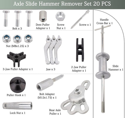 Slide Hammer Dent Puller Tool Kit