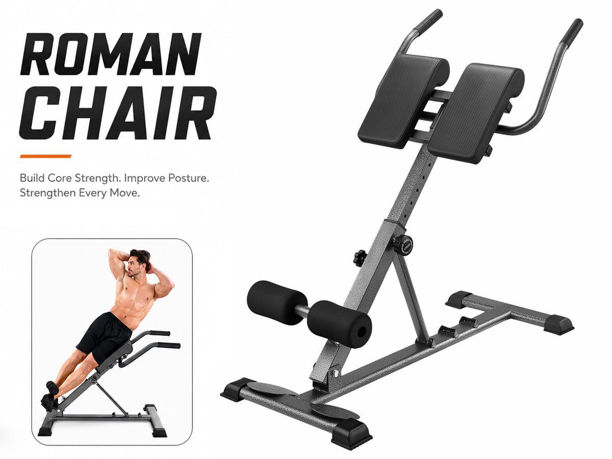 Adjustable Roman Chair Hyperextension Bench