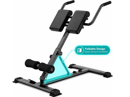Adjustable Roman Chair Hyperextension Bench Back Extender