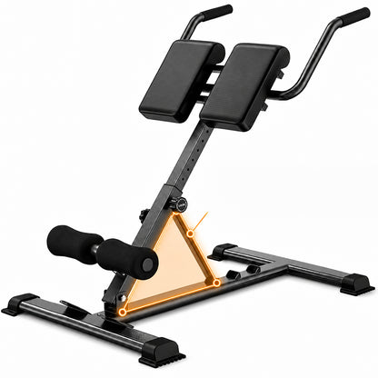Adjustable Roman Chair Hyperextension Bench Back Extender