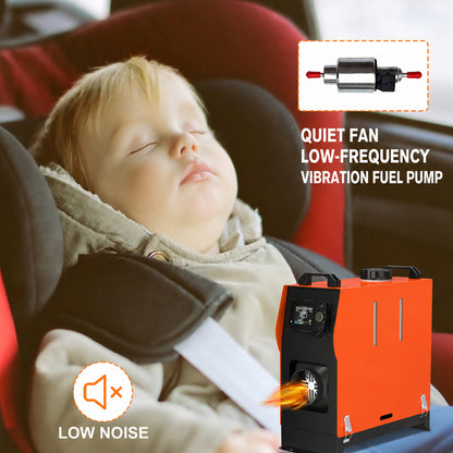8KW Diesel Air Heater 12V with Bluetooth Control & LCD Display