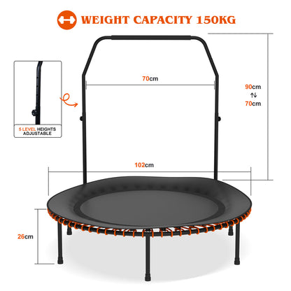 40" Mini Trampoline Fitness Rebounder