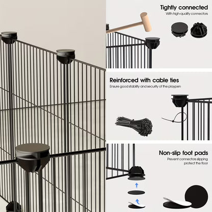 Dog Playpen Pet Playpen Fence 20 Panels