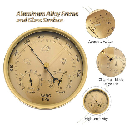 3 in 1 Barometer Thermometer Hygrometer