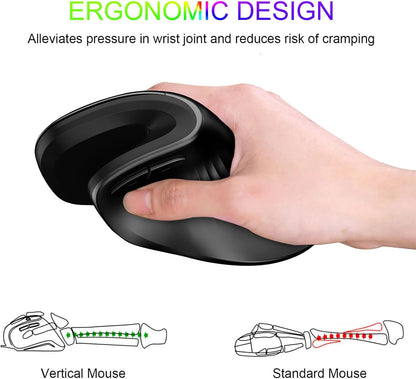 Ergonomic Vertical Mouse Wireless Mouse