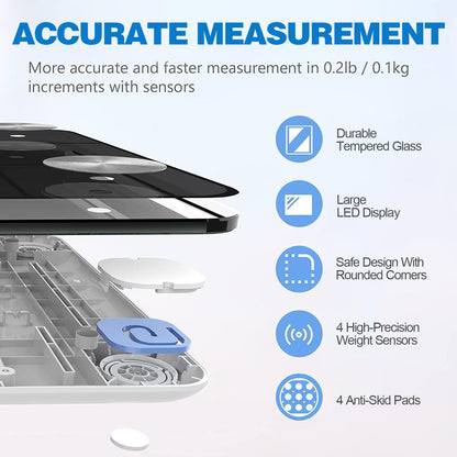 Digital Bathroom Scale Body Weight Scale