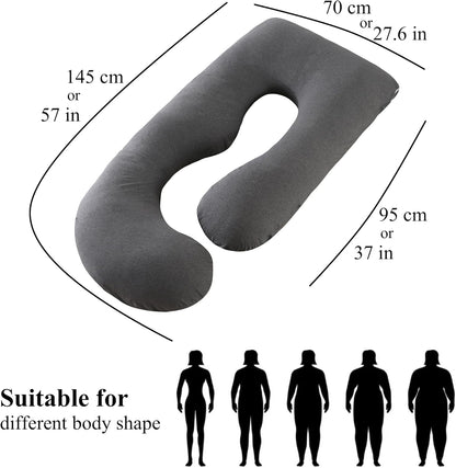 Pregnancy Pillow U-Shaped Full Length Body Support