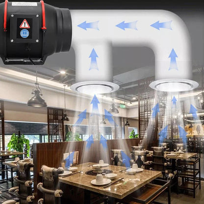 Inline Duct Fan Fan with Controller - 8 Inch