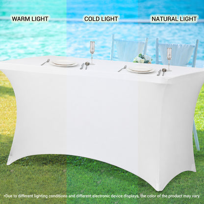 Table Cover Table Cloth white 6ft (2 Pcs)