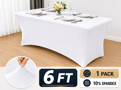 Table Cover Table Cloth white 6ft