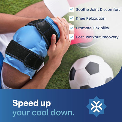Ice Pack Wrap For Knee Injuries Pain Relief