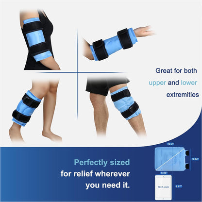 Ice Pack Wrap For Knee Injuries Pain Relief