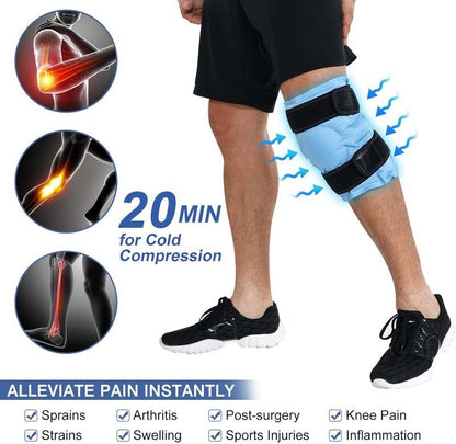 Ice Pack Wrap For Knee Injuries Pain Relief