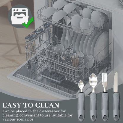 Adaptive Utensils Elderly Utensils Eating Utensils Weighted Handle Spoons Forks