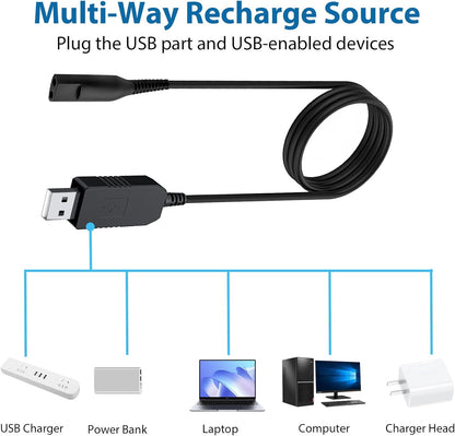 Braun Shaver Charger Charging Cable Replacement
