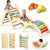 7-In-1 Pikler Triangle Set Wooden Montessori Climbing