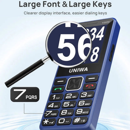 Unlocked Elderly Mobile Phone for Seniors, SOS Button, Big Button