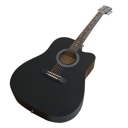 41" Acoustic Guitar Black (With A Free Carry Bag Case)