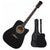 41" Acoustic Guitar Black (With A Free Carry Bag Case)