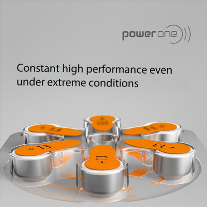 Power One P13 Hearing Aid Battery – 60 PCS