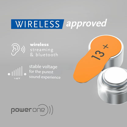 Power One P13 Hearing Aid Battery – 60 PCS