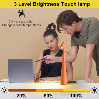 LED Desk Lamp – Portable Cordless Rechargeable Lamp with 2000mAh Battery