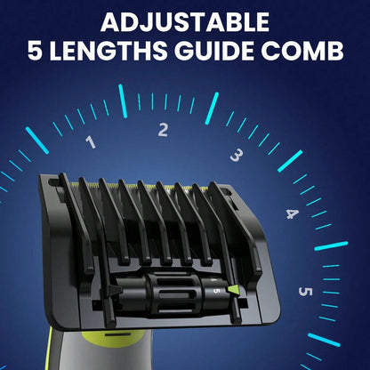 5-in-1 Adjustable Beard Trimmer Guide Comb 1–5mm for OneBlade