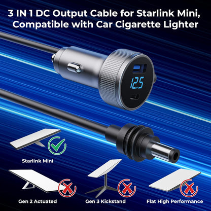 Starlink Mini Power Cable Car Charger