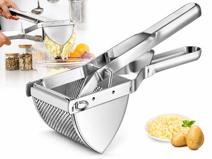 Stainless Steel Potato Ricer and Masher 600g - Silver