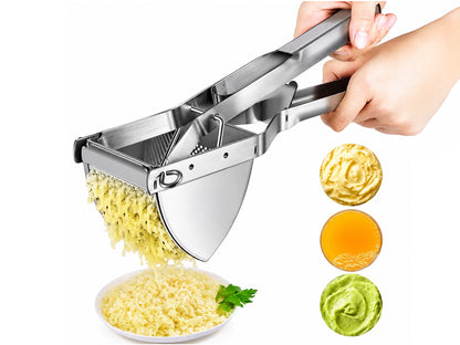 Stainless Steel Potato Ricer and Masher 600g - Silver