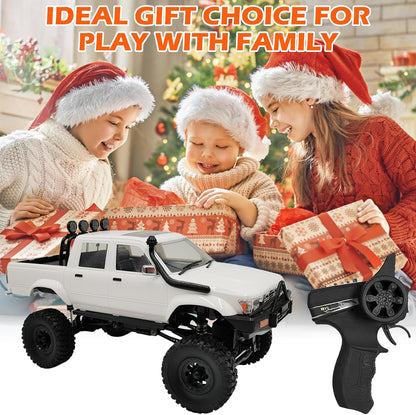 RC Rock Crawler Truck – 1:16 Scale 4WD RC Pickup with LED Headlights